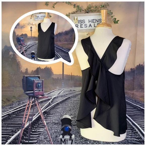 Ro & De Tops - FINAL $ RO & DE SOFT SMOOTH BLACK BUS CASUAL TANK